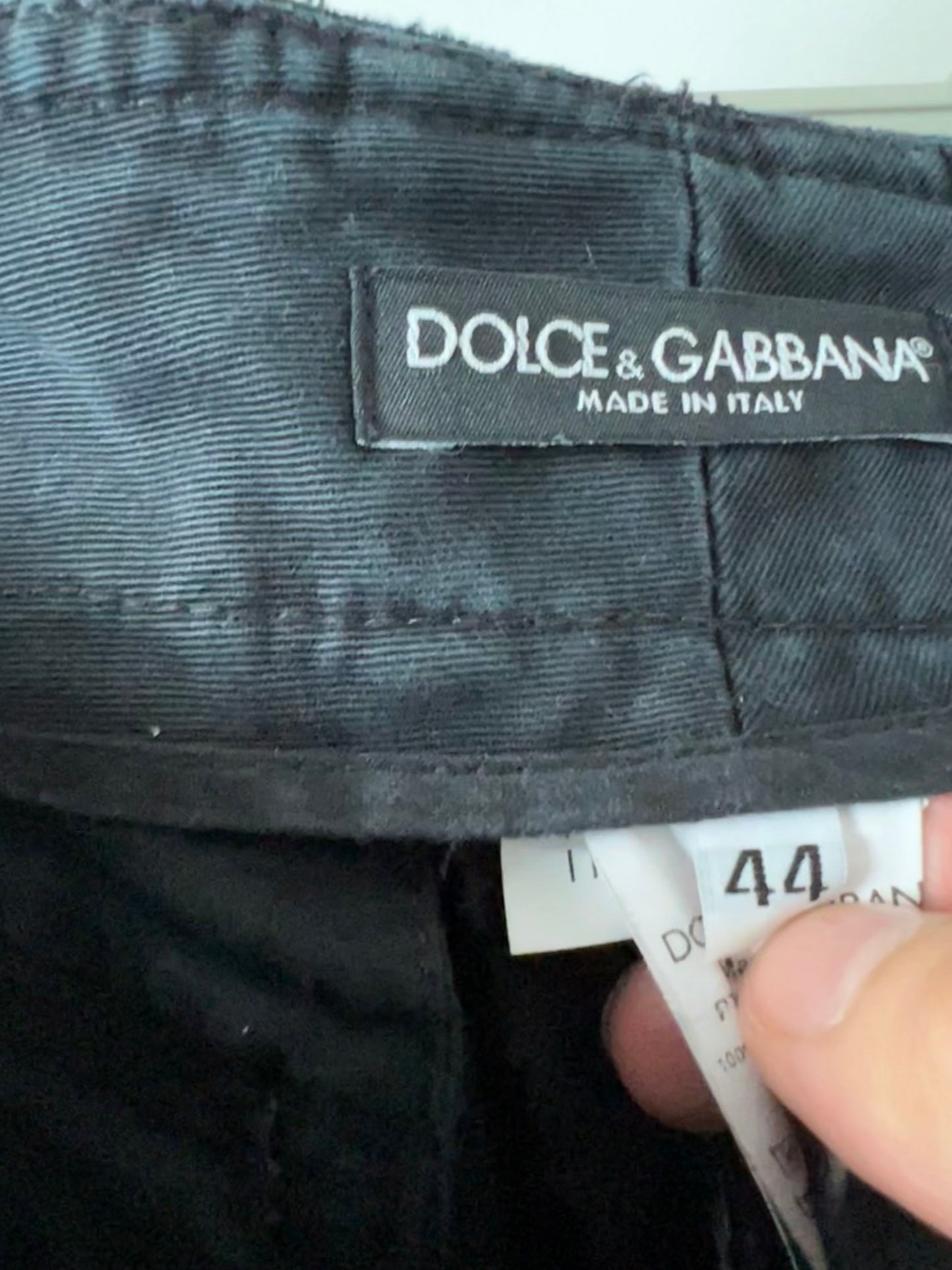 Dolce & Gabbana Black Cargo Pants
